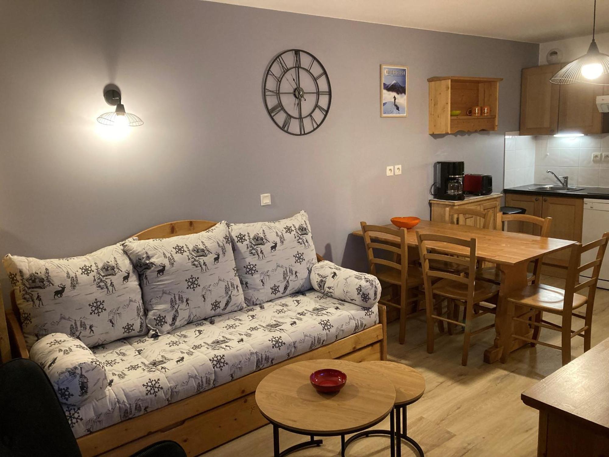 A203- Appartement 2 Pieces Cabine 6 Personnes Orcières Buitenkant foto