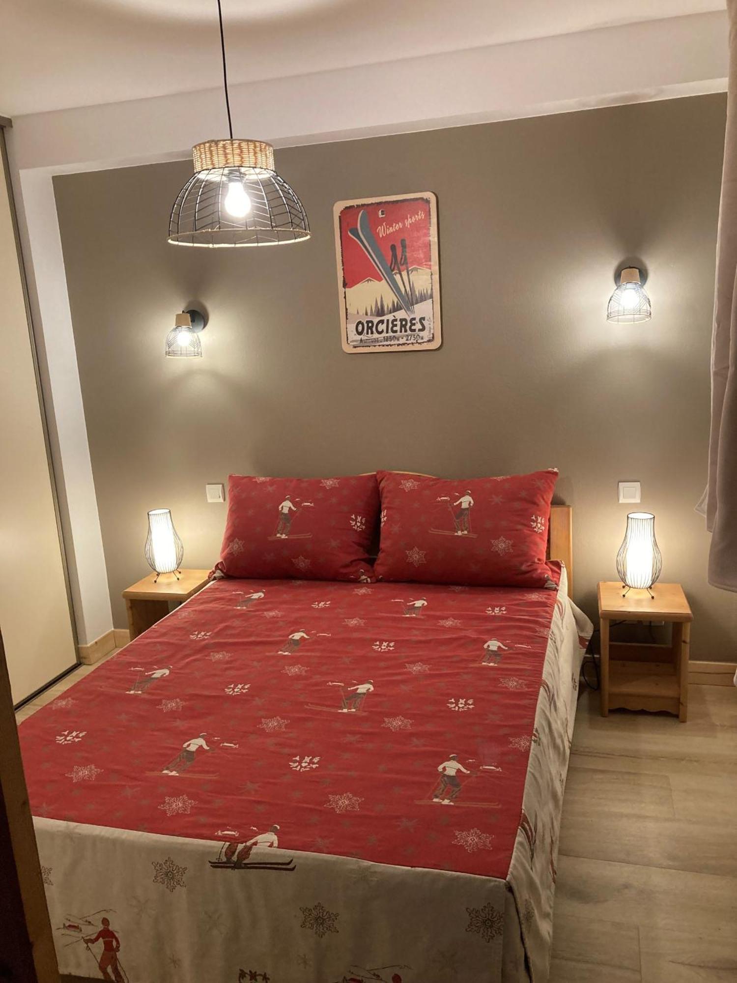 A203- Appartement 2 Pieces Cabine 6 Personnes Orcières Buitenkant foto